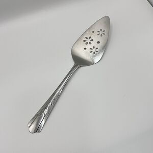 Ekco EKS7 Stainless Pie Server Glossy USA Chevron Geometric Center Flatware